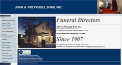 Desktop Screenshot of freyvogelfuneralhome.com